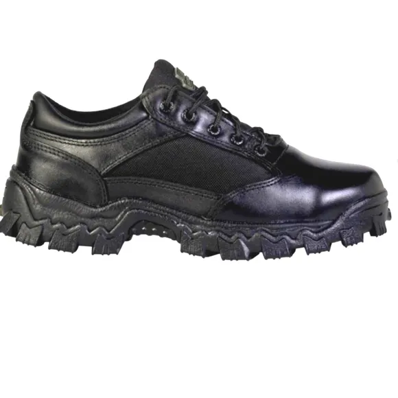 NIB Men's black leather Rocky Alpha Force oxfords, size 14M