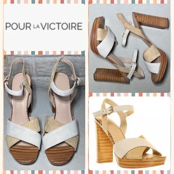NIB MSRP $275 Pour La Victoire Yasminks Toe Heels Women's Size 10