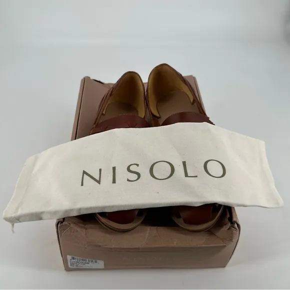 NIB | Nisolo | Men's Huarache Sandal in Brandy Size 9.5