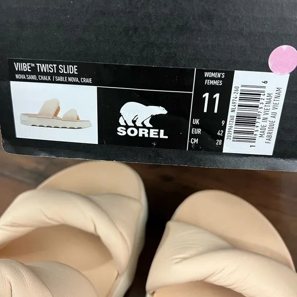 NIB - Sorel Viibe Twist Slides - Size 11