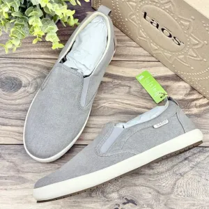 NIB Taos Dandy 8.5M Dandy Slip On Canvas Sneakers Grey Wash