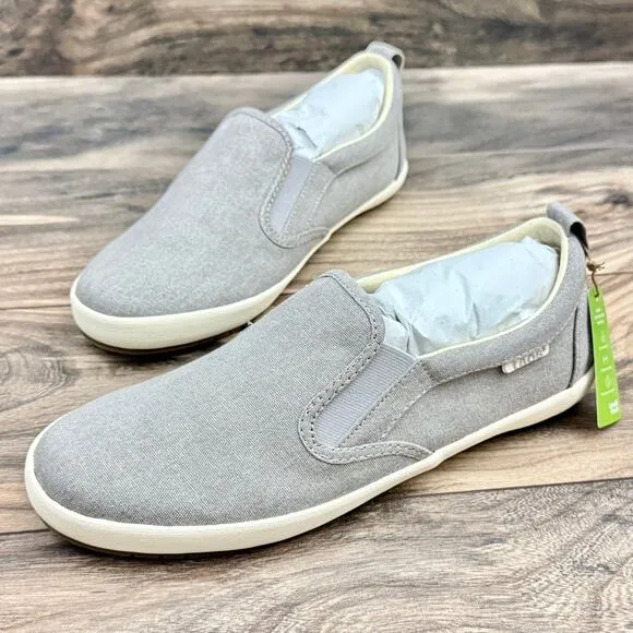 NIB Taos Dandy 8.5M Dandy Slip On Canvas Sneakers Grey Wash