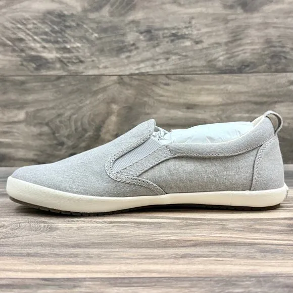 NIB Taos Dandy 8.5M Dandy Slip On Canvas Sneakers Grey Wash