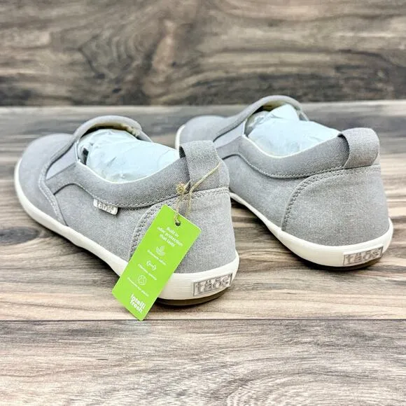 NIB Taos Dandy 8.5M Dandy Slip On Canvas Sneakers Grey Wash