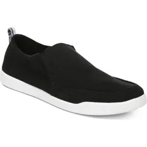 NIB Vionic Beach Malibu Canvas Slip Ons Women's Size 6.5 M Black White Shoes