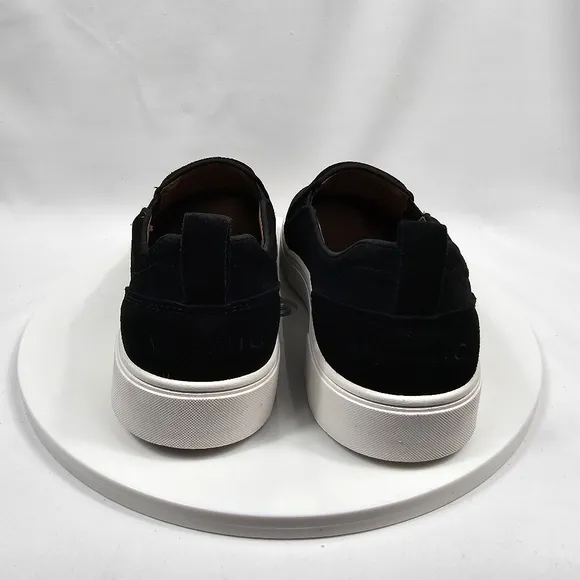 NIB Vionic Kimmie Perforated Suede Slip-On Sneaker Tennis Shoe Pull-On Black 7.5