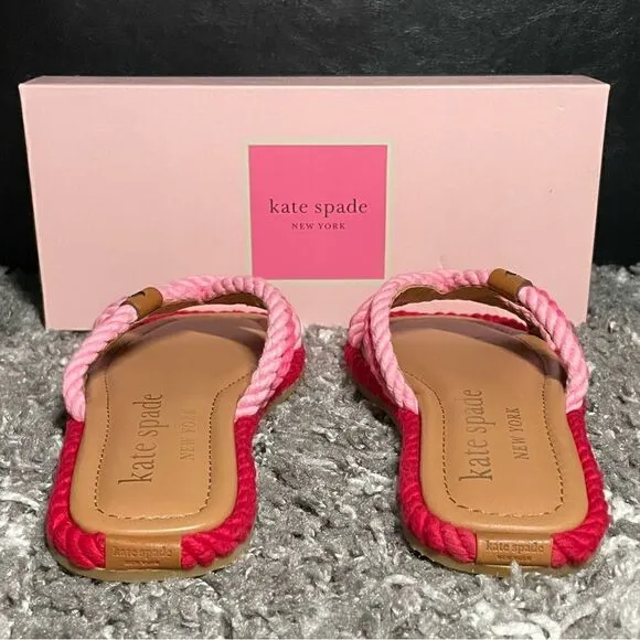 NIB Kate Spade Captains Cord Slide Sandals