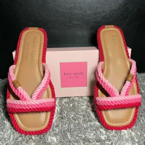 NIB Kate Spade Captains Cord Slide Sandals