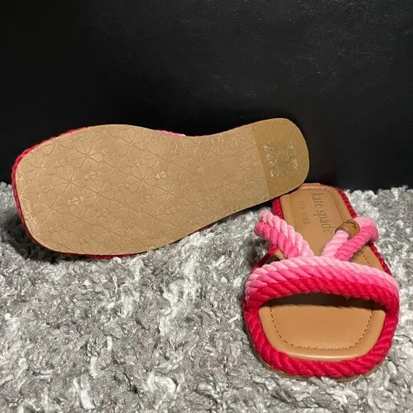 NIB Kate Spade Captains Cord Slide Sandals