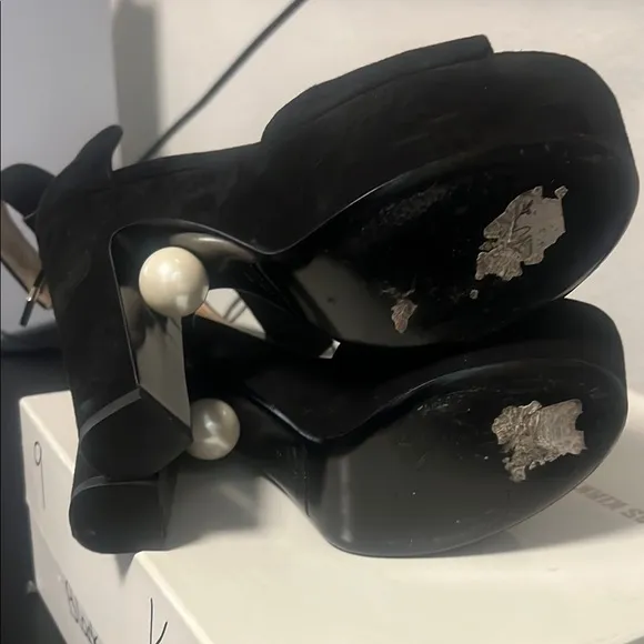 Nicholas Kirkwood Black Elegant Platform Heels