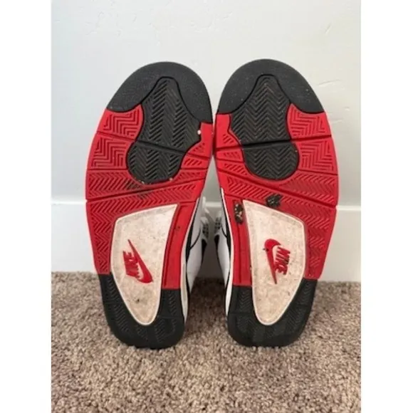 Nike Air Flight 89 Basketball Shoes White Black Red DB5918 100 Size 10.5