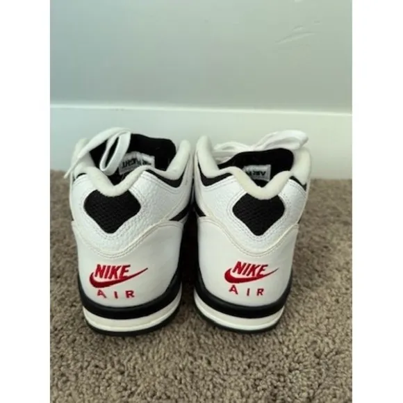 Nike Air Flight 89 Basketball Shoes White Black Red DB5918 100 Size 10.5