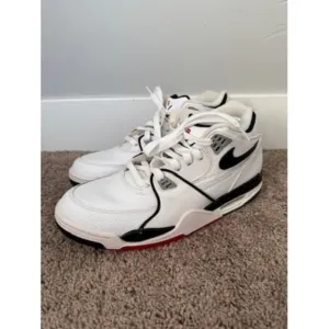 Nike Air Flight 89 Basketball Shoes White Black Red DB5918 100 Size 10.5