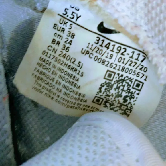 Nike Air Force 1 &quot;White Black Foam&quot; Big Kid's Shoes