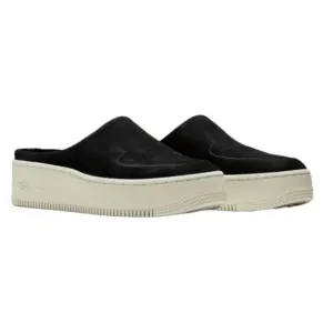Nike Air Force 1 Lover XX Premium Black Suede Slip-On Mule Sneaker size 11