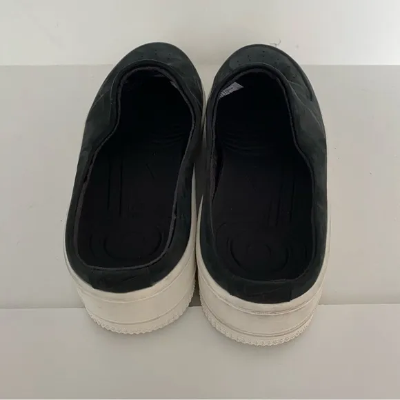 Nike Air Force 1 Lover XX Premium Black Suede Slip-On Mule Sneaker size 11