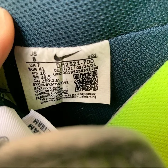 Nike Air Force 1 Sneakers Crater &quot;Lemon Twist&quot; green yellow shoes