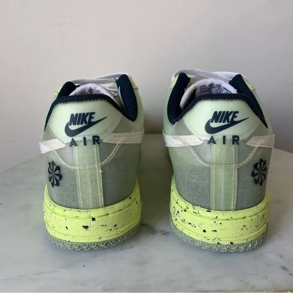 Nike Air Force 1 Sneakers Crater &quot;Lemon Twist&quot; green yellow shoes