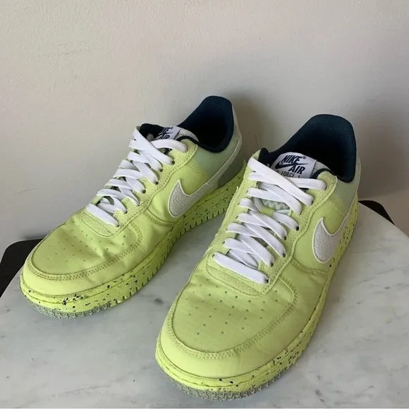 Nike Air Force 1 Sneakers Crater &quot;Lemon Twist&quot; green yellow shoes