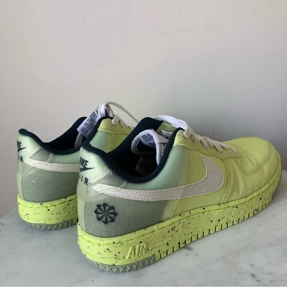 Nike Air Force 1 Sneakers Crater &quot;Lemon Twist&quot; green yellow shoes