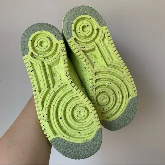 Nike Air Force 1 Sneakers Crater &quot;Lemon Twist&quot; green yellow shoes