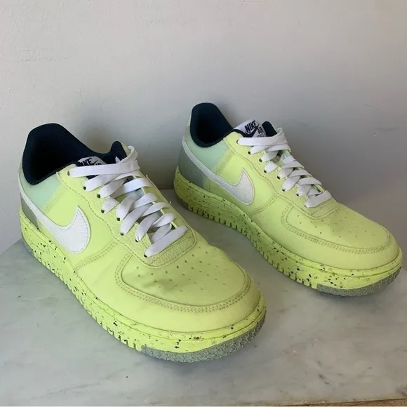 Nike Air Force 1 Sneakers Crater &quot;Lemon Twist&quot; green yellow shoes