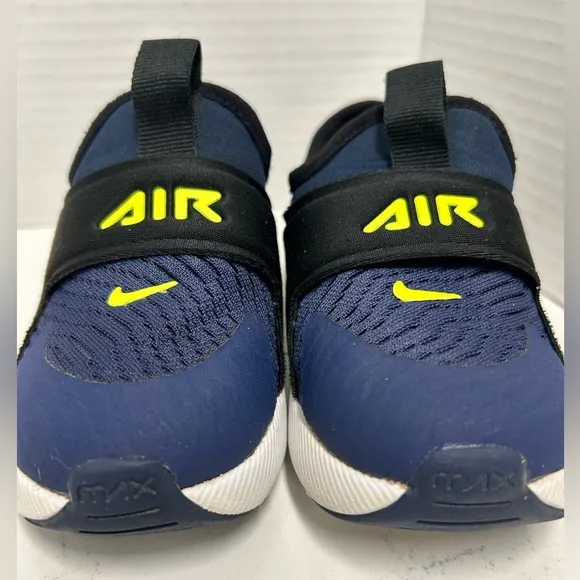 Nike Air Max 270 Kids Running Shoe Navy/Lemon 7C
