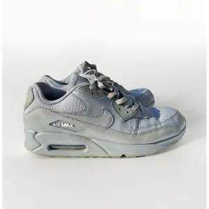 Nike Air Max 90 Triple Wolf Grey Mens Size 11.5 Shoes CN8490-001