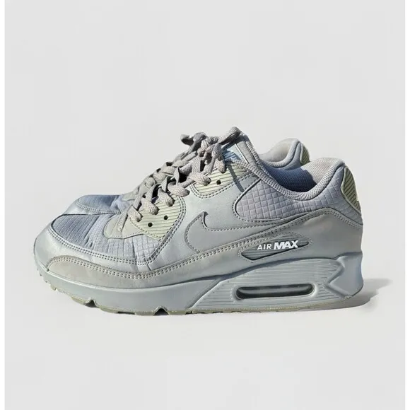 Nike Air Max 90 Triple Wolf Grey Mens Size 11.5 Shoes CN8490-001