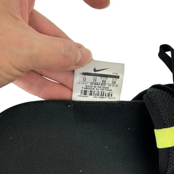 Nike Air Max Sequent 3 Running Sneakers Shoes Black Orange Volt Mens Size 12