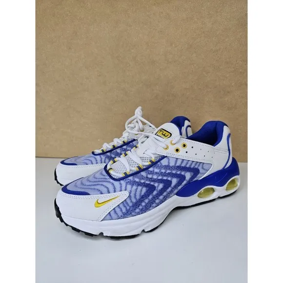 Nike Air Max Tailwind White Yellow Blue Running Shoes DQ0296 100 Sz 7Y  Wmms 8.5