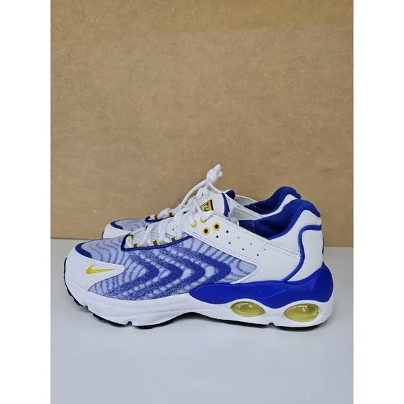 Nike Air Max Tailwind White Yellow Blue Running Shoes DQ0296 100 Sz 7Y  Wmms 8.5