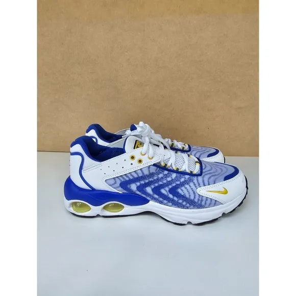 Nike Air Max Tailwind White Yellow Blue Running Shoes DQ0296 100 Sz 7Y  Wmms 8.5