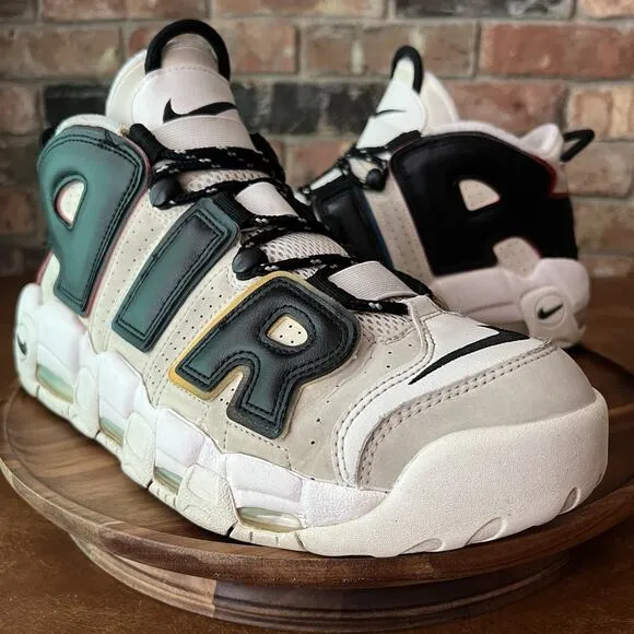 Nike Air More Uptempo '96 Multi Color Sail Black Men's 11.5 Shoes Sneakers