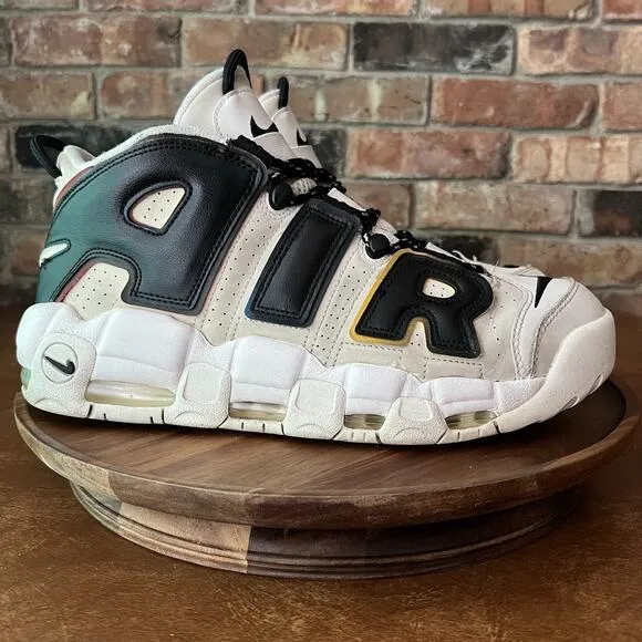 Nike Air More Uptempo '96 Multi Color Sail Black Men's 11.5 Shoes Sneakers