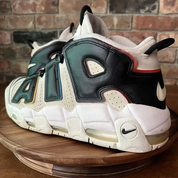 Nike Air More Uptempo '96 Multi Color Sail Black Men's 11.5 Shoes Sneakers