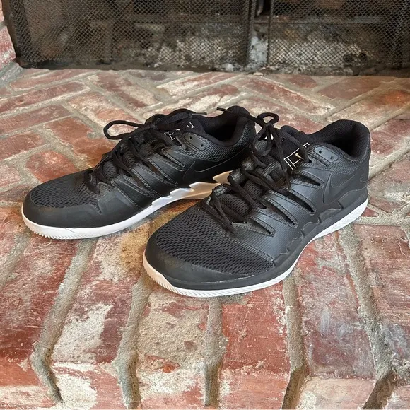 Nike Air Zoom Vapor X HC AA8030-010 Black and White Athletic Shoes