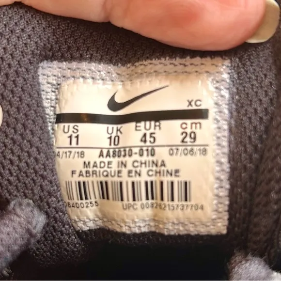 Nike Air Zoom Vapor X HC AA8030-010 Black and White Athletic Shoes