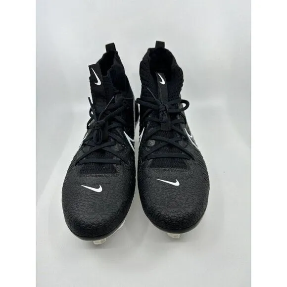 Nike Alpha Huarache NXT Black White Baseball Cleats DJ6517-001 Mens Size 10
