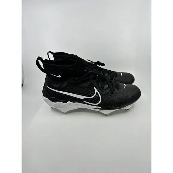 Nike Alpha Huarache NXT Black White Baseball Cleats DJ6517-001 Mens Size 10