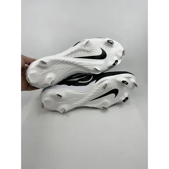 Nike Alpha Huarache NXT Black White Baseball Cleats DJ6517-001 Mens Size 13