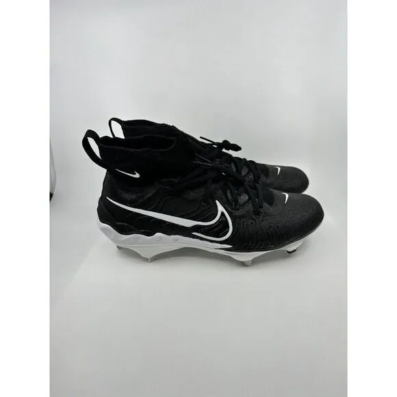 Nike Alpha Huarache NXT Black White Baseball Cleats DJ6517-001 Mens Size 13