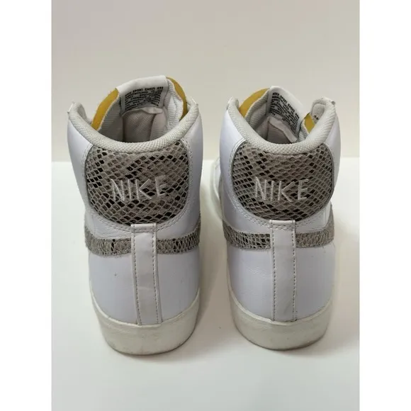 Nike, Blazer Vintage Mid Snakeskin Swoosh Sneakers Shoes, Size 10 Men