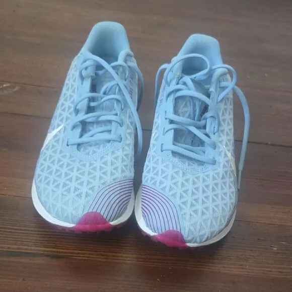 Nike Blue and White Athletic Shoes Lightweight Mesh Design