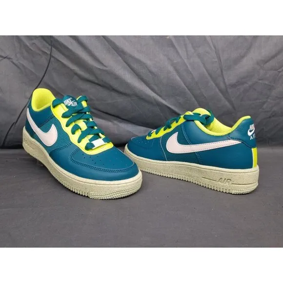 Nike Boys Air Force 1 Crater NN (GS) Sneakers Spruce Volt Size 7 NEW IN BOX!