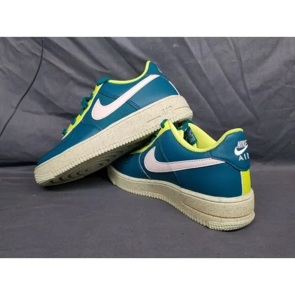 Nike Boys Air Force 1 Crater NN (GS) Sneakers Spruce Volt Size 7 NEW IN BOX!