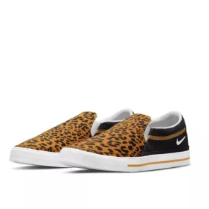 Nike Court Legacy Leopard Slip-On Casual Sneakers from Finish Line SZ 9.5 NEW!