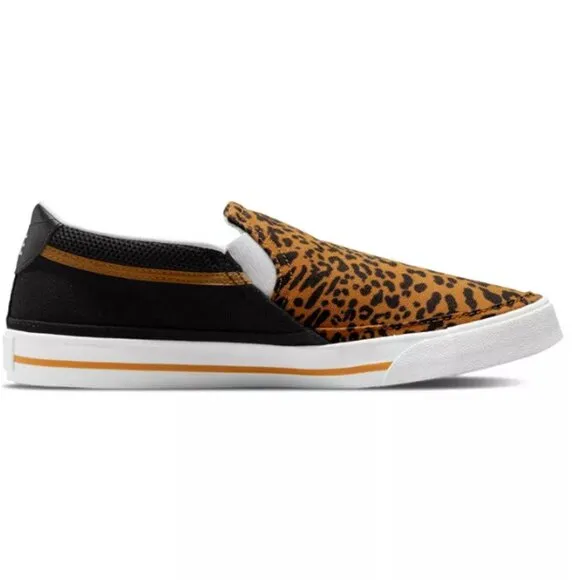 Nike Court Legacy Leopard Slip-On Casual Sneakers from Finish Line SZ 9.5 NEW!