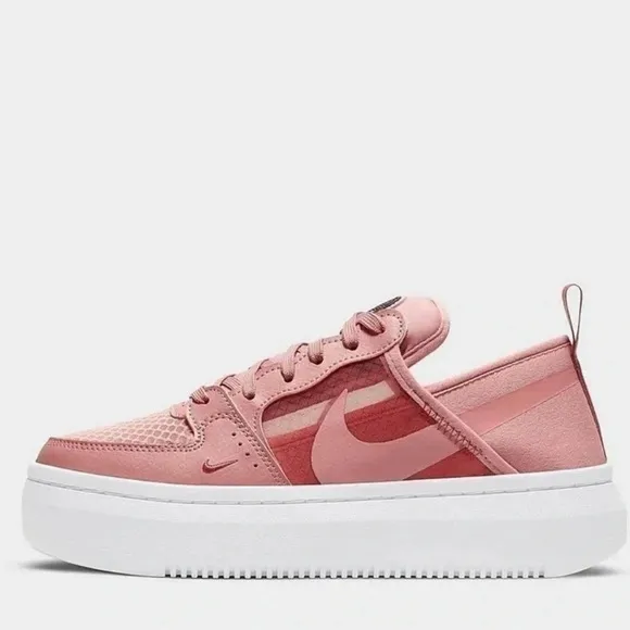 Nike Court Vision Alta TXT Platform Sneakers 8.5 Rust Pink