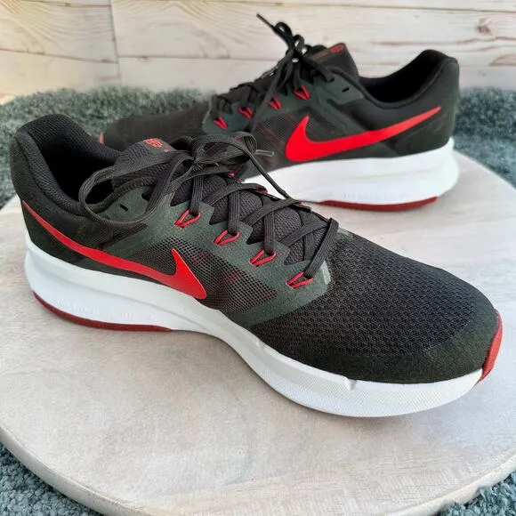 Nike Downshifter 12 Mens Shoes Running Size 13 Black Red Sneakers DR2695-001 New